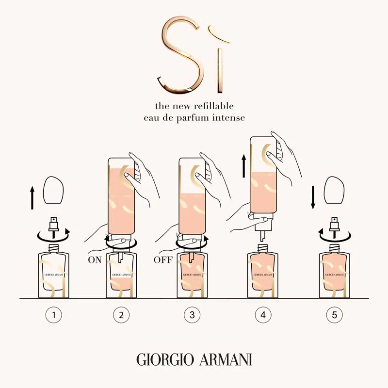 Armani Sì Eau De Parfum Intense 100 ML Ricarica - Image 3