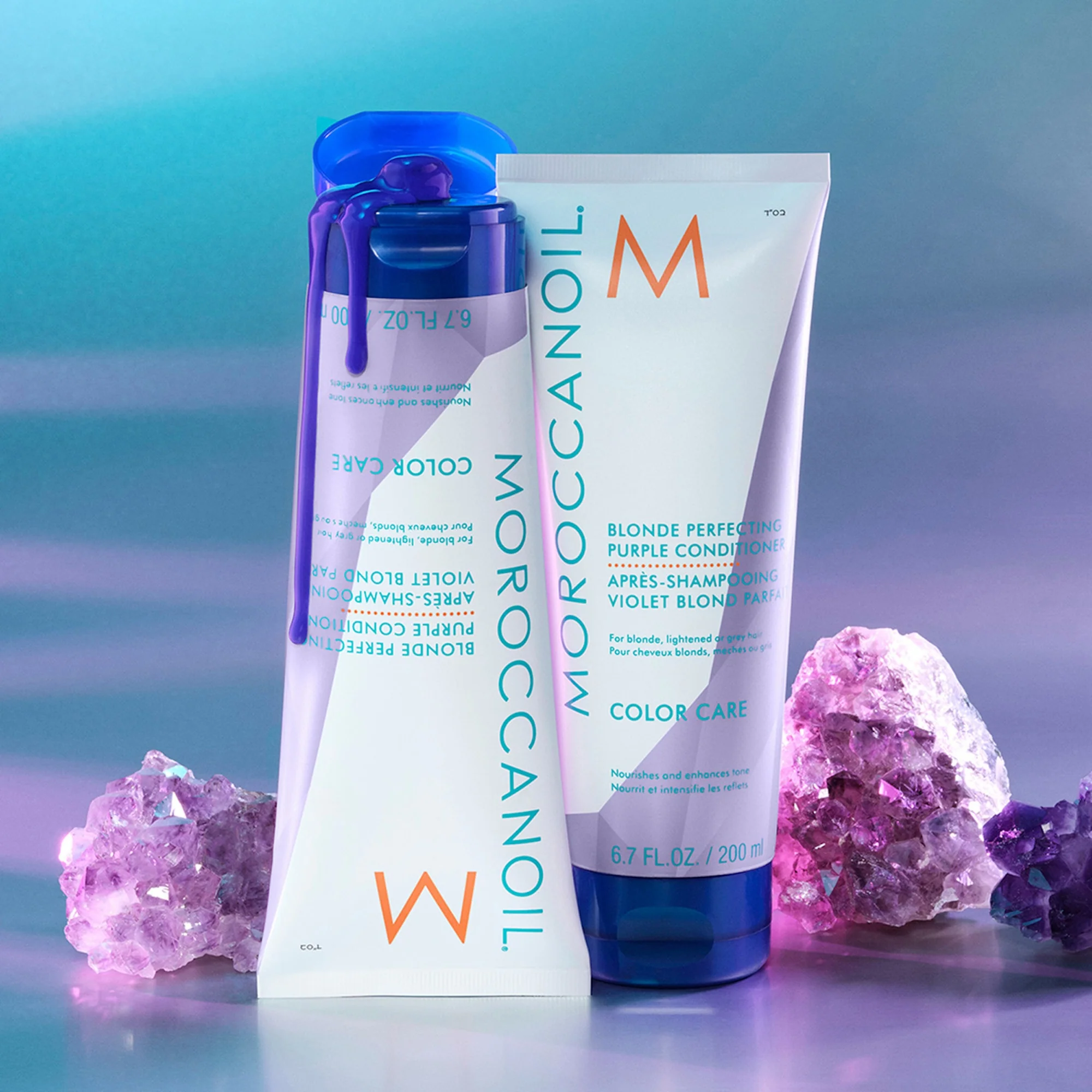 Moroccanoil Blonde Perfectiong Purple Conditioner - Image 3