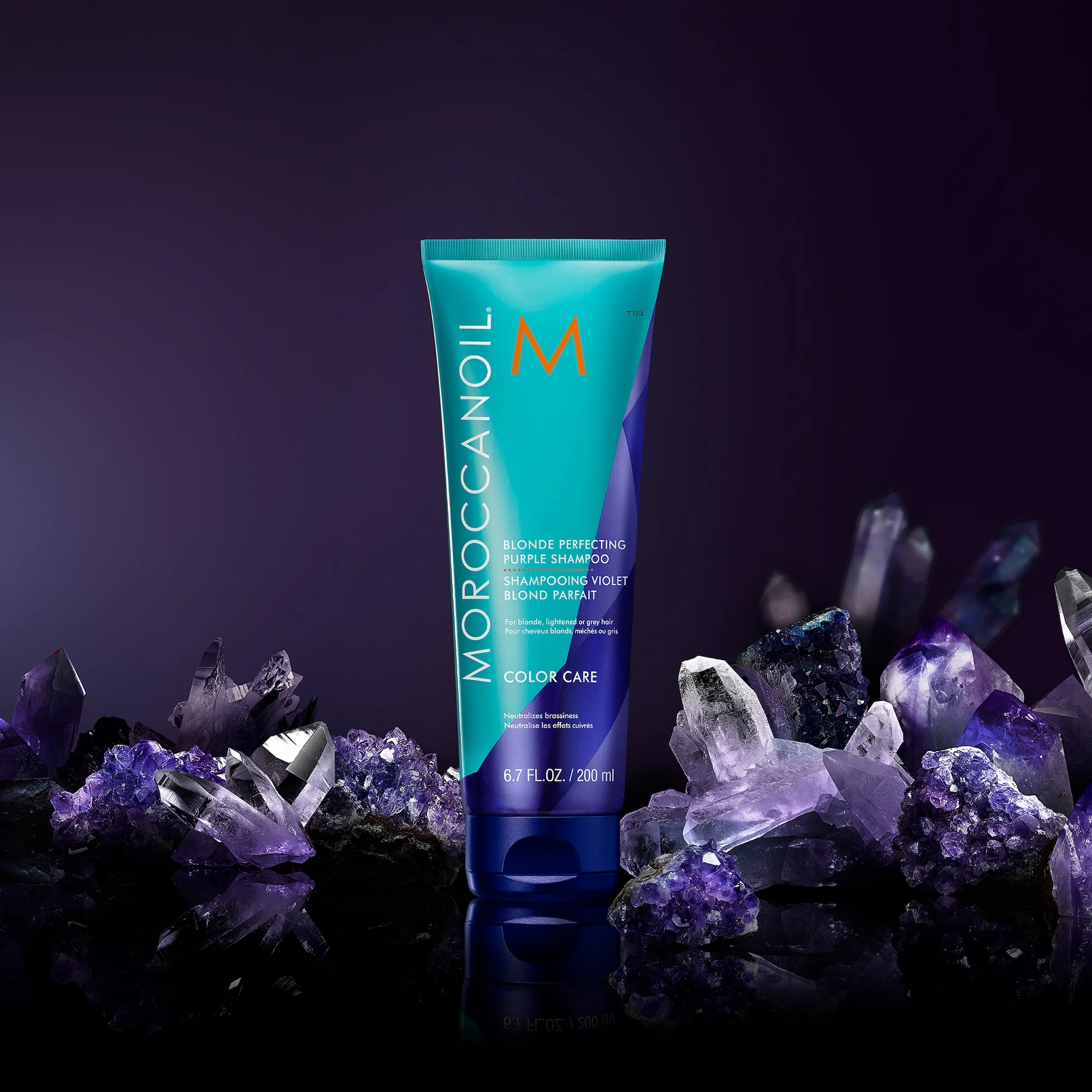 Moroccanoil Blonde Perfectiong Purple Shampoo - Image 3