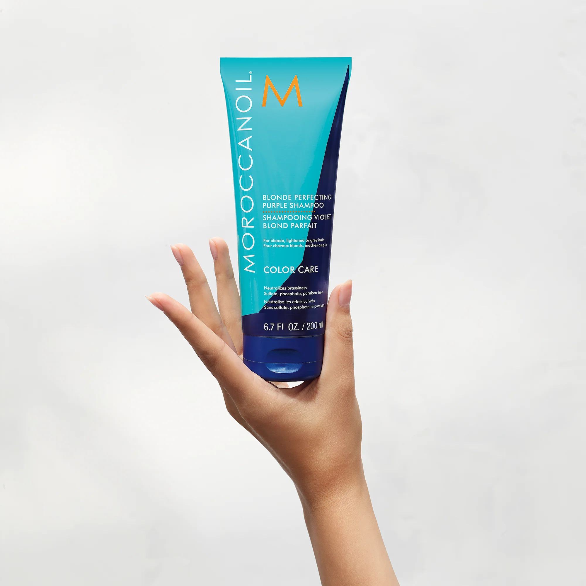 Moroccanoil Blonde Perfectiong Purple Shampoo - Image 5