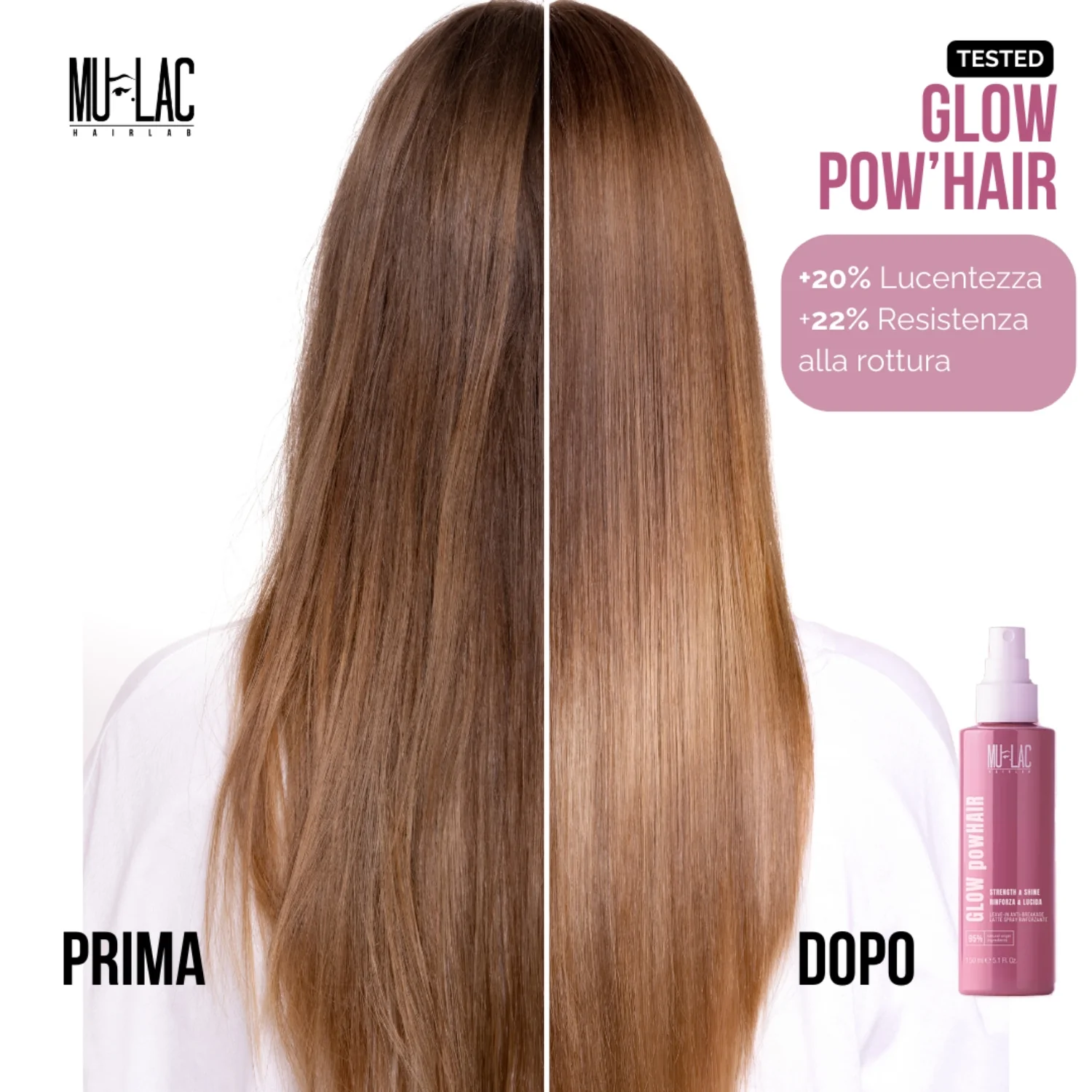 Mulac GLOW powHAIR Latte Spray Rinforzante - Image 6