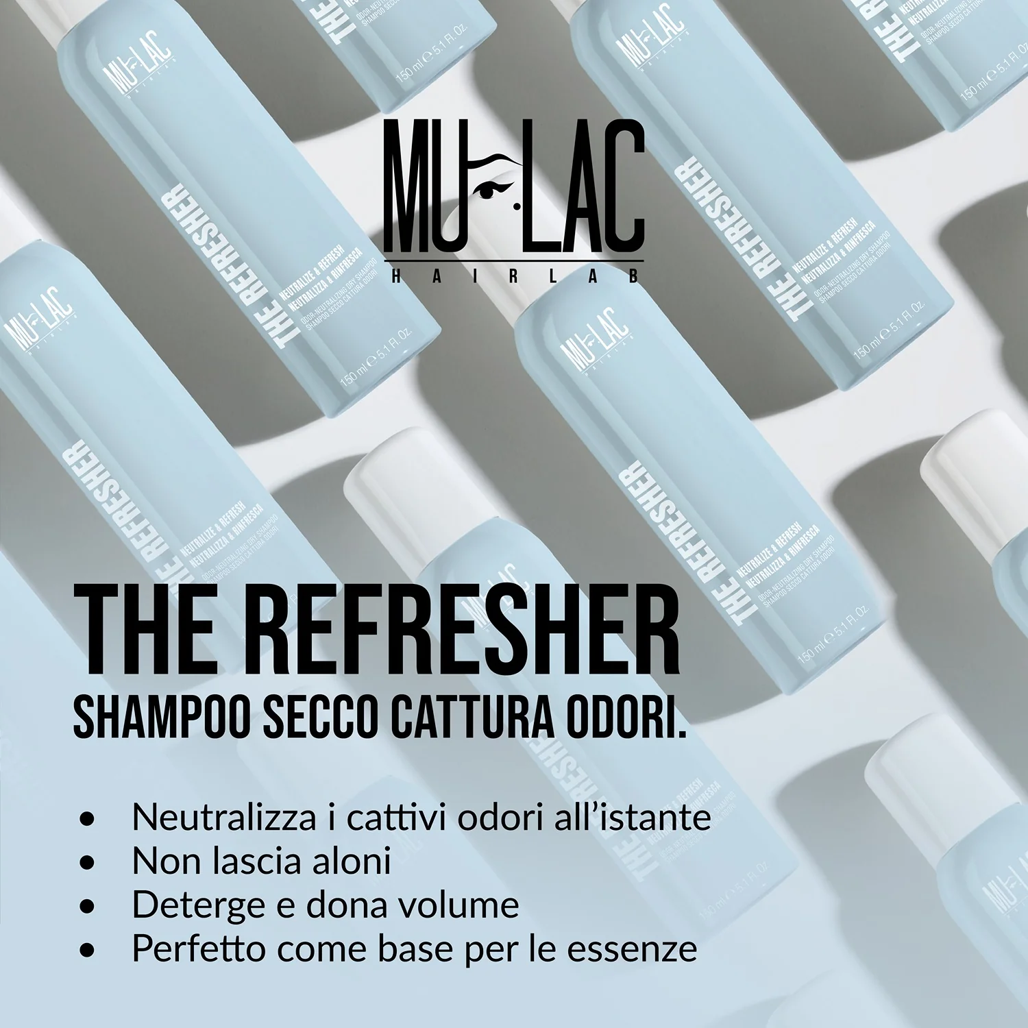 Mulac THE REFRESHER Shampoo Secco Cattura Odori - Image 3
