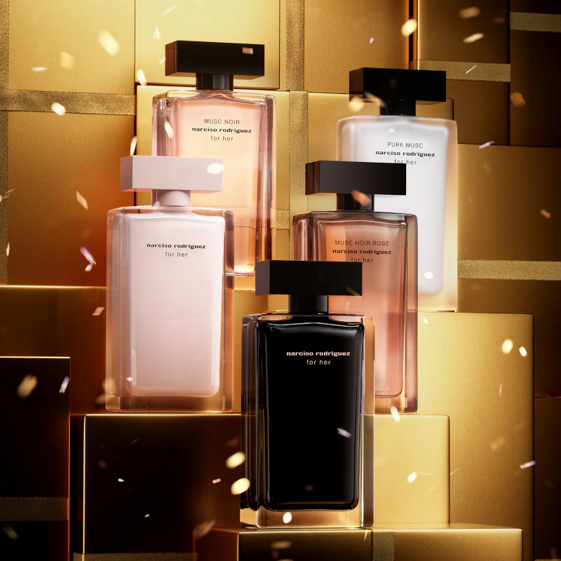Narciso Rodriguez For Her EDP Confezione 50 ML Eau de Parfum + 50 ML Body Lotion + 50 ML Shower Gel - Image 3